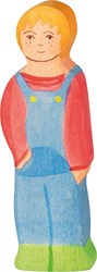 Holztiger figura de madera hijo del granjero juguete de fantasía