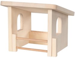 Holztiger establo refugio de madera para animales para juego creativo