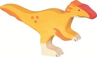 Holztiger dinosaurio de madera Utahraptor figura de juego artesanal y sostenible