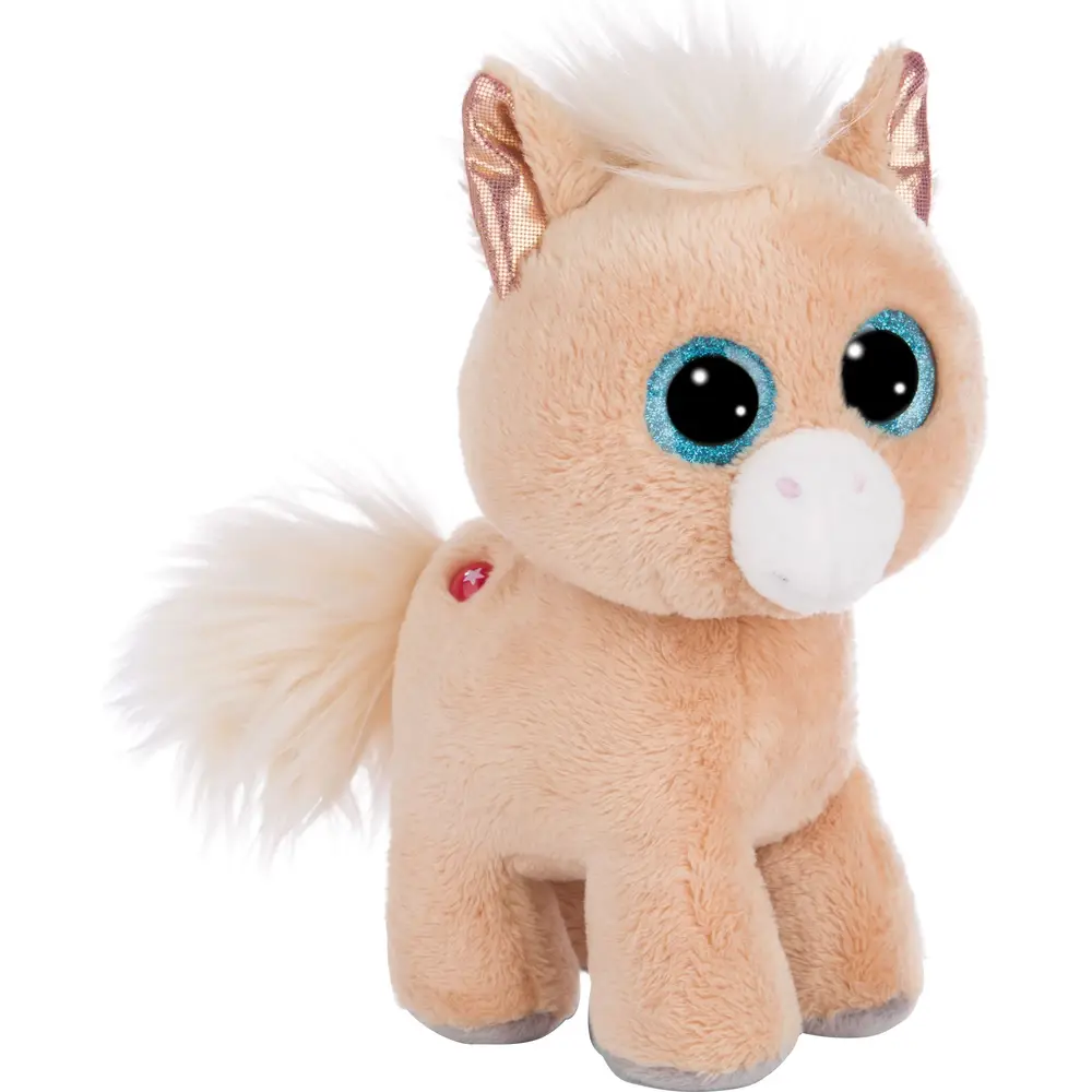 Nici pony de peluche GLUBSCHIS Miss Cinnamon 17 cm beige