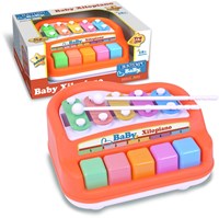 Bontempi xilopiano instrumento musical bebé juguete naranja-2