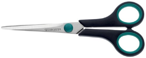 Westcott tijeras Easy Grip 18cm - acero inoxidable soft grip - tijeras de papel