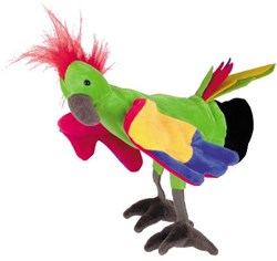 Beleduc marioneta loro - juguete teatro de títeres para niños