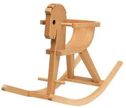 Ostheimer caballo balancín juguete de madera Peter con respaldo
