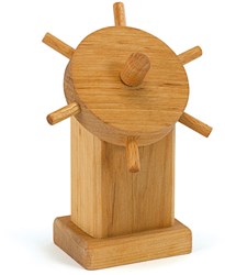 Ostheimer timón de madera para juego imaginativo y decoración