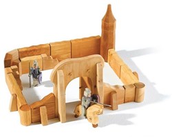 Ostheimer castillo de madera juguete set básico 24 piezas