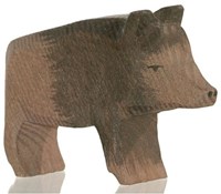 Ostheimer figura de juego de madera jabalí hembra juguete artesanal
