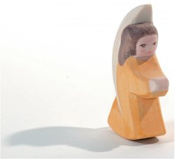 Ostheimer ángel de madera naranja figura decorativa