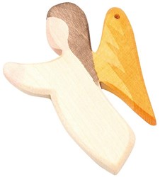 Ostheimer ángel de madera blanco - figura de juego artesanal decoración