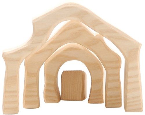 Ostheimer belén juguete de madera mini set 4 piezas