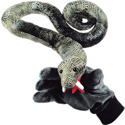 Beleduc marioneta de mano serpiente - guante de juego verde para niños