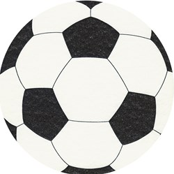 Duni servilletas fútbol 33cm Airlaid blancas - decoración mesa fútbol