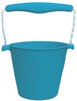 Scrunch cubo de juguete azul plegable cubo playa silicona 1,5L-2