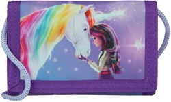 Cartera Unicorn Academy para niños con cordón y diseño colorido