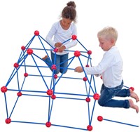 Betzold set de construcción XXL juguete geométrico - 49 palos 28 bolas STEM