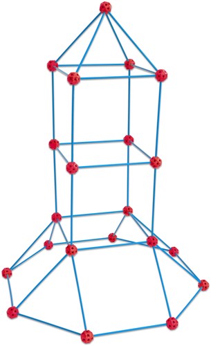 Betzold set de construcción XXL juguete geométrico - 49 palos 28 bolas STEM-3