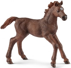 Schleich caballo potro pura sangre inglés figura de juguete marrón 9 cm