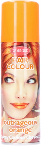 Haza spray para el cabello naranja - color lavable 125ml fiesta carnaval-2