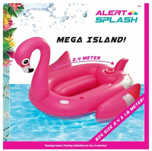 Alert isla hinchable flamenco piscina 240x180 cm con asas-3