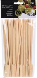 Excellent Houseware brochetas de bambú 50 unidades 20 cm barbacoa