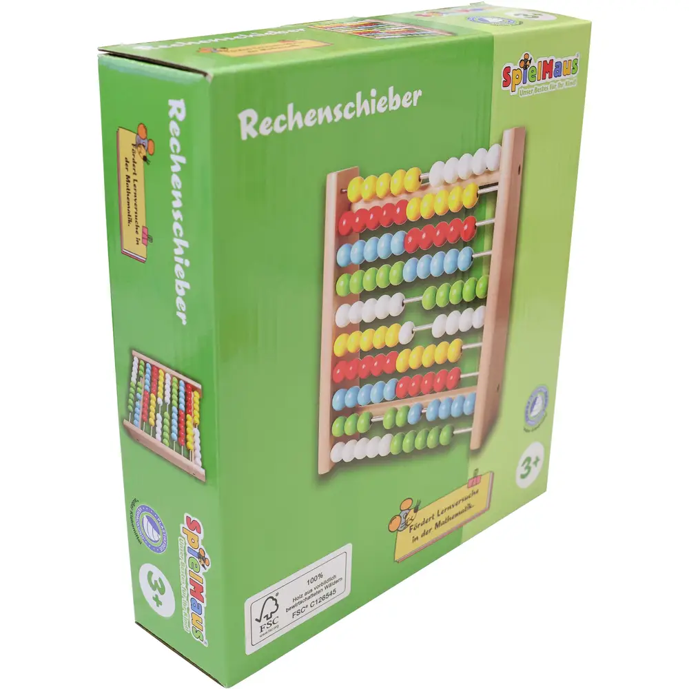 Vedes ábaco de madera juguete educativo 19x5x19,5cm colorido