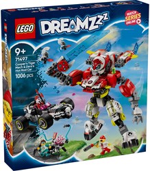 LEGO DREAMZzz set de construcción Mecha tigre de Cooper y coche hot rod de Zero