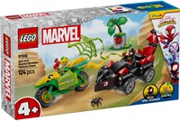 LEGO Marvel Spidey set de construcción Spin y Electro persecución vehículos dinosaurio