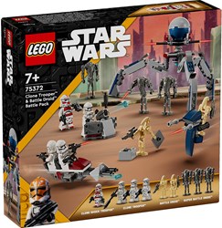 LEGO Star Wars set de construcción Clone Trooper Battle Pack con droides 75372