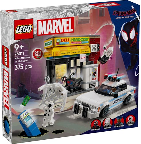 LEGO Marvel set de construcción Spider-Man Miles Morales vs. The Spot 76311