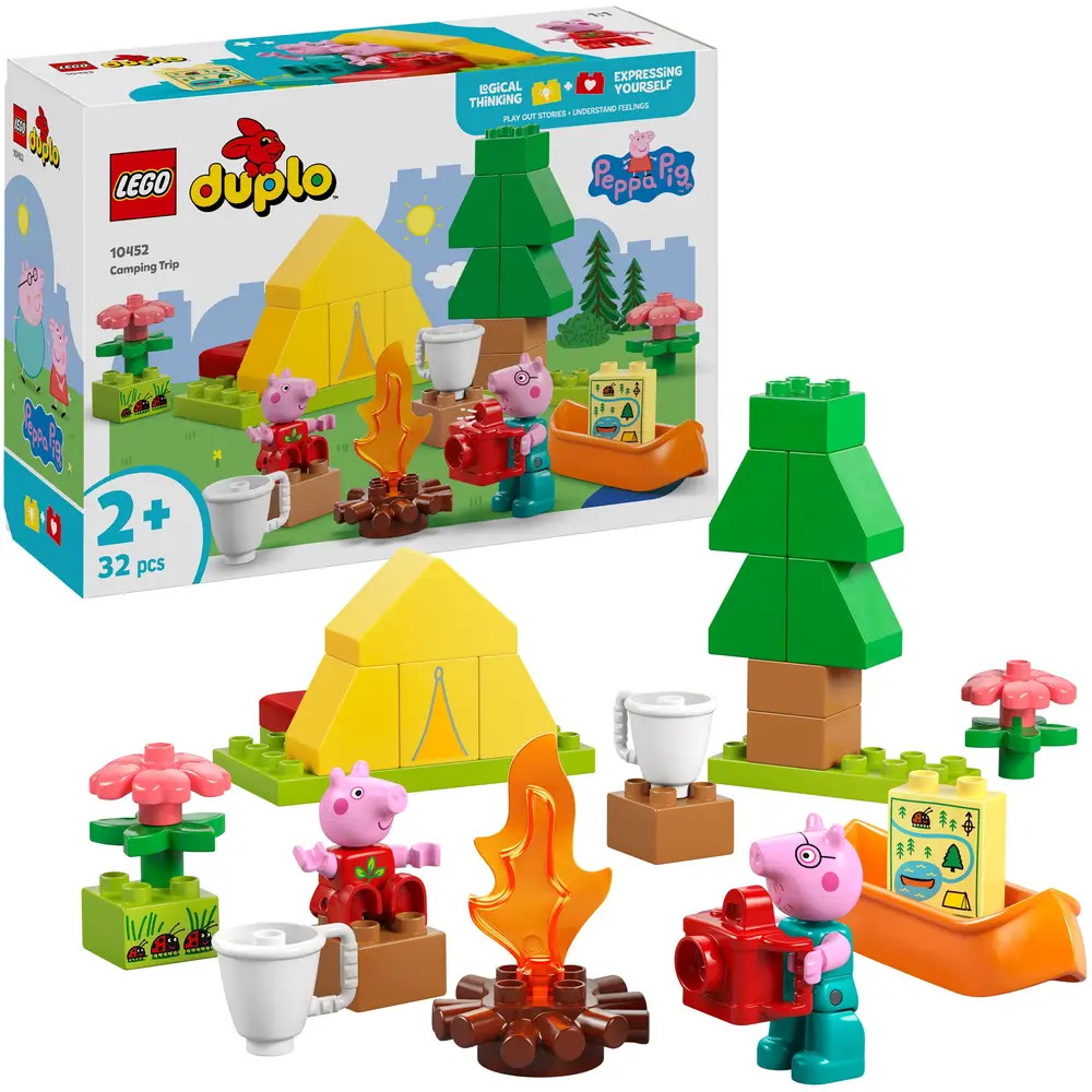 LEGO DUPLO Peppa Pig set de camping juguete 10452 para niños pequeños
