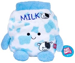 BumBumz peluche cartón de leche - juguete de peluche azul 30 cm sensación beanbag
