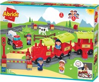 Abrick set de tren de construcción - tren de juguete colorido para niños