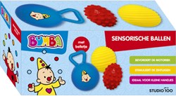 Bumba set de pelotas sensoriales juguete para bebés y niños pequeños rojo