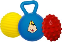 Bumba set de pelotas sensoriales juguete para bebés y niños pequeños rojo-2