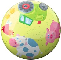 Haba pelota de juego animales de granja - pelota colorida de plástico 22 cm
