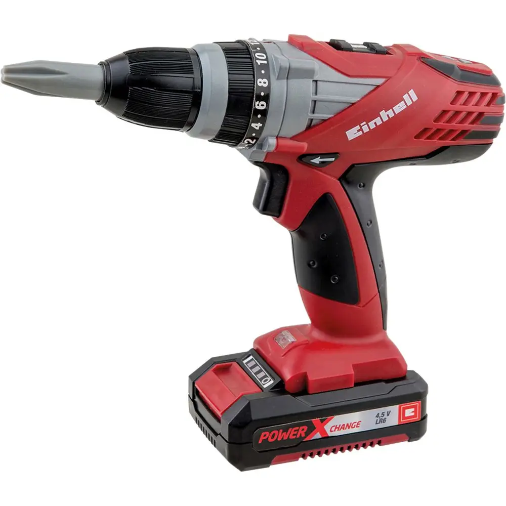 Bema destornillador inalámbrico de juguete para niños - rojo - 22 cm - herramienta de juguete