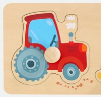 Haba puzzle de madera granja - juguete educativo para niños pequeños-3