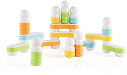 Guidecraft juguete de construcción magnético Grippies Links - set de 16 piezas