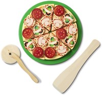 Spin Master set de pizza de madera juguete - Melissa & Doug pizza party-3