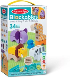 Spin Master bloques de construcción safari de madera - 34 piezas - juguete educativo