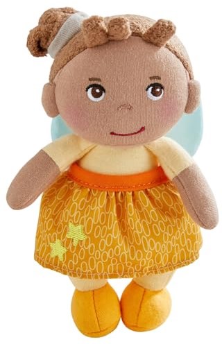 Haba muñeca de peluche ángel guardián Holly 15 cm - muñeca suave para bebés