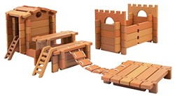 Guidecraft bloques de construcción juguete - Tabletop Notch Blocks Western 85 piezas