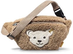 Steiff pluche Belt bag with squeaker, brown - 20 cm