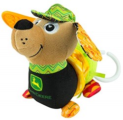 Lamaze perro de peluche Clip & Go juguete para bebé John Deere multicolor