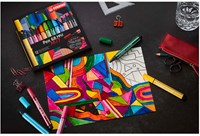 STABILO rotulador Pen 68 MAX punta biselada gruesa lila - dibujo creativo