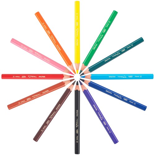 BIC lápices de colores ECOlutions Evolution Triangle - 12 uds - Triangulares-2