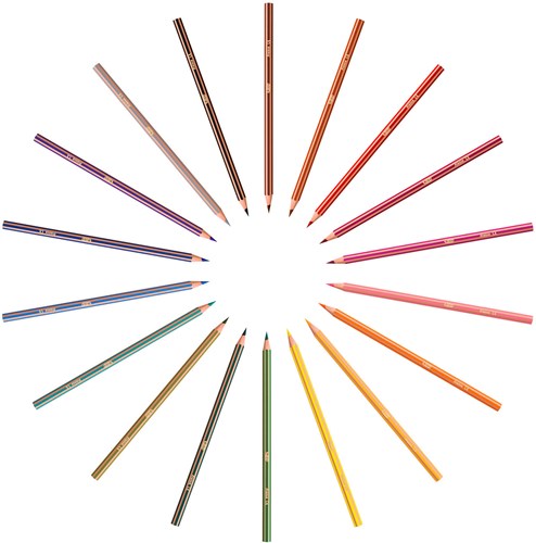BIC lápices de colores Tropicolors set de 18 para niños-3
