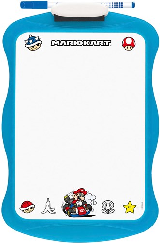 BIC pizarra blanca Super Mario doble cara azul con rotulador y borrador-2