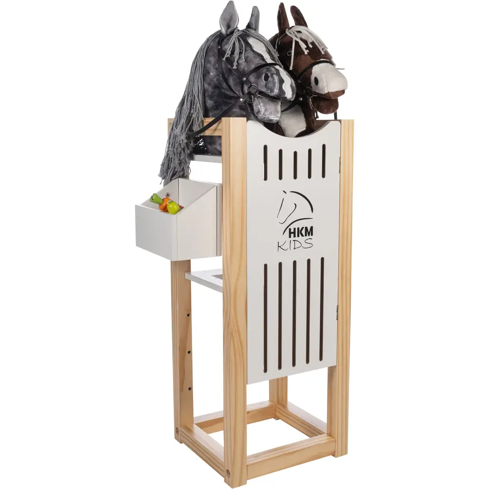 Vedes establo Hobby Horse - Establo de juguete para caballos de palo y accesorios