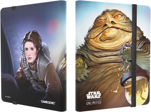 Asmodee álbum de colección Star Wars Unlimited 18 bolsillos Leia Organa/Jabba The Hutt